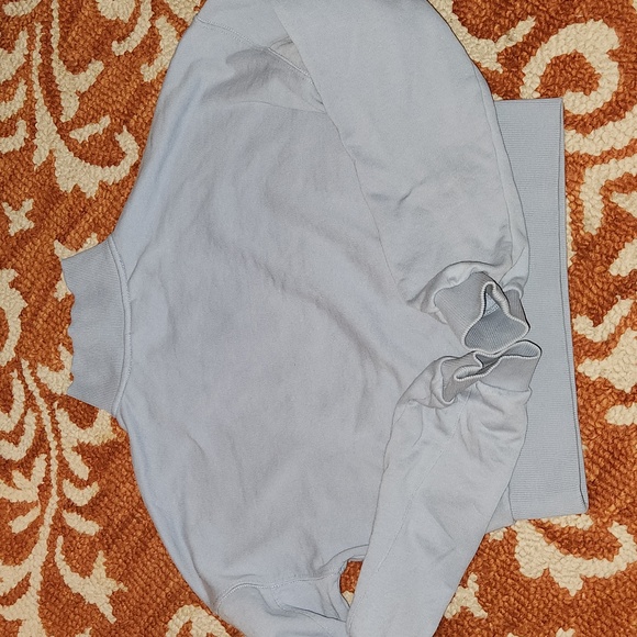 Lune Active  yuki cropped zip sweater size XS dusty blue - Picture 15 of 16